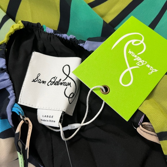 NWT - Sam Edelman Women’s Butterfly Print Strappy Maxi Dress - Size L - Picture 11 of 12